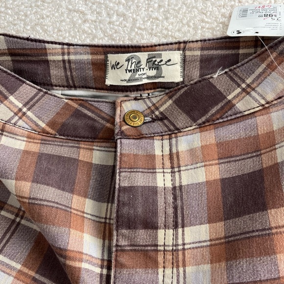 We The Free Plaid Flare Jeans - Picture 3 of 4